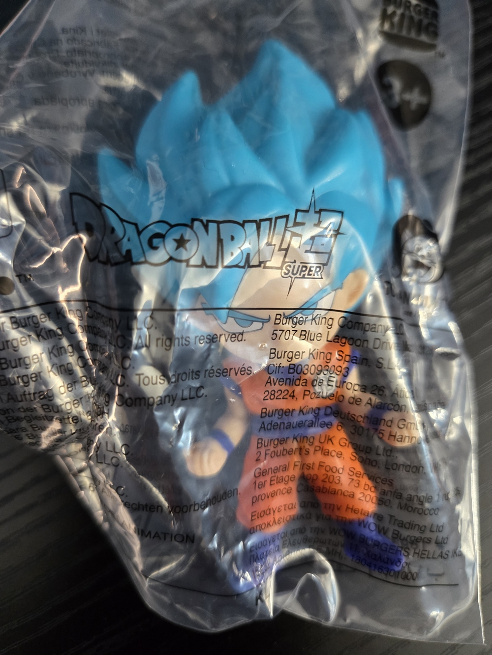 Dragon Ball Super Saiyan Goku 2026 Burger King Toy Figure